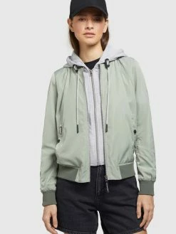 Khujo Vestes De Mi-saison Veste Mi-saison PERSEE Femme Vert Pastel -Magasin de vêtements Khujo pas cher 7c4198f1d23ab1bae6ff6871437d7f40