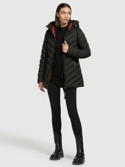 Khujo Vestes De Mi-saison Veste Mi-saison Noomi Femme Noir -Magasin de vêtements Khujo pas cher 7da80f142401e976a789cd934c3dabb1