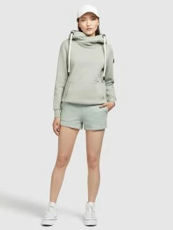 Khujo Sweats à Capuche Sweat-shirt Rhabea Femme Vert Pastel -Magasin de vêtements Khujo pas cher 7fca10bf52116e572c0479e2b5c0b34f