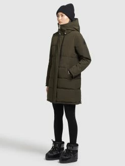 Khujo Manteaux Courts Manteau D’hiver Mats Femme Vert Foncé -Magasin de vêtements Khujo pas cher 8015f1d1c954bb244d8eb6e9426b0488