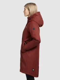 Khujo Parkas Parka Mi-saison Femme Rouge Rouille -Magasin de vêtements Khujo pas cher 8018418f70722048f45ad2679968c070