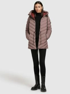 Khujo Vestes De Mi-saison Veste Mi-saison Noomi Femme Rose Ancienne -Magasin de vêtements Khujo pas cher 811740c6524393ba7aa8cdb100f1d6ab