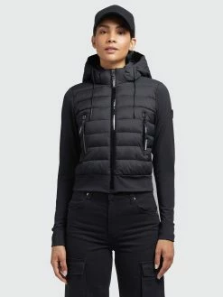 Khujo Vestes De Mi-saison Veste Mi-saison Dalis Matt Femme Noir -Magasin de vêtements Khujo pas cher 818c8a1a0674535fd1860d44695880ea
