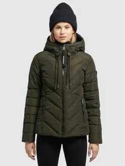 Khujo Vestes De Mi-saison Veste Mi-saison Stern Femme Kaki -Magasin de vêtements Khujo pas cher 8469603080cf0538fcf944ba0b45d393
