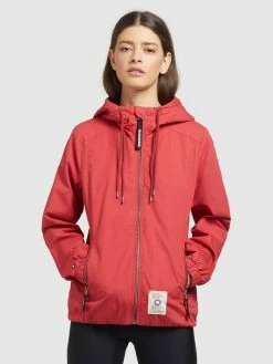Khujo Vestes De Mi-saison Veste Mi-saison ROLAVA Femme Rouge -Magasin de vêtements Khujo pas cher 84f3ae8f84bc2181deacaf74fd7db831