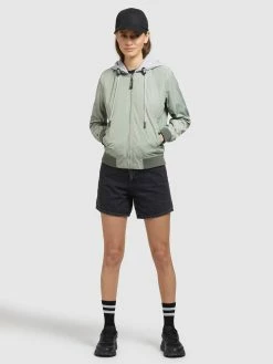 Khujo Vestes De Mi-saison Veste Mi-saison PERSEE Femme Vert Pastel -Magasin de vêtements Khujo pas cher 85078f70fc448d4b371d586315fb0a36