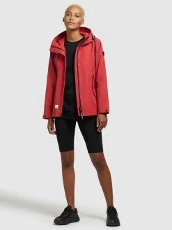 Khujo Vestes De Mi-saison Veste Mi-saison KAYA Femme Rouge -Magasin de vêtements Khujo pas cher 8557d10d3ce11c86c0f80f44cf31595c