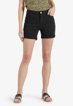 Khujo Shorts En Jean Coupe Slim Jean RIVEN Femme Noir -Magasin de vêtements Khujo pas cher 86064e4be5716cff8fdef26f1e0aa5f5