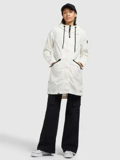 Khujo Manteaux De Mi-saison Manteau Mi-saison Games2 Femme Blanc -Magasin de vêtements Khujo pas cher 873c313906e638f571337d74d7891b0a