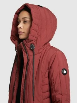 Khujo Vestes Dhiver Veste D’hiver Jerry Femme Rouge Rouille -Magasin de vêtements Khujo pas cher 87a6e76876190d9c55bad694279331fd