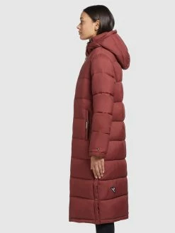 Khujo Manteaux Dhiver Manteau D’hiver Corinna Femme Rouge Rouille -Magasin de vêtements Khujo pas cher 87f84765c774206d249ea4ef77b66917