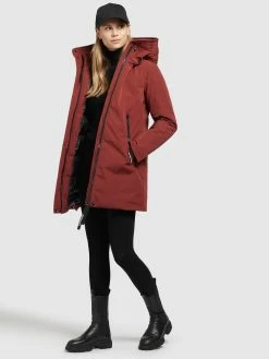Khujo Vestes Dhiver Veste D’hiver Viona 3 Femme Rouge Rouille -Magasin de vêtements Khujo pas cher 8831c16c32f5c16c1f5f482608546e47