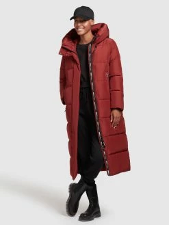 Khujo Manteaux Dhiver Manteau D’hiver Soulani Femme Rouge Rouille -Magasin de vêtements Khujo pas cher 886cd4dbb7f1d35b188f4401ff911746