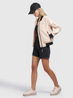 Khujo Vestes De Mi-saison Veste Mi-saison Stence2 Femme Abricot -Magasin de vêtements Khujo pas cher 88b7018288941729c84c0047a80248cc