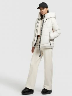 Khujo Vestes Dhiver Veste D’hiver Esila 3 Femme Blanc Naturel -Magasin de vêtements Khujo pas cher 89a2aaa9a21f94a75db9525aab5537c7