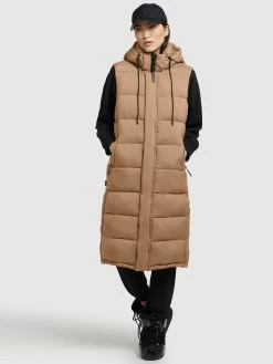 Khujo Vestes Sans Manches Gilet Tourin Femme Noisette -Magasin de vêtements Khujo pas cher 8cc79d4a809912d1914c49bc8a4c3723