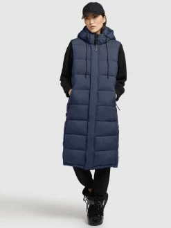 Khujo Vestes Sans Manches Gilet Tourin Femme Marine -Magasin de vêtements Khujo pas cher 8ea67cfc0c51cf630e38d76db5ca8842