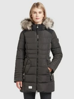 Khujo Manteaux Dhiver Manteau D’hiver Amaray Femme Anthracite -Magasin de vêtements Khujo pas cher 9005d4be74c5aa09a37611ce919215bc