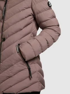 Khujo Vestes De Mi-saison Veste Mi-saison Noomi Femme Rose Ancienne -Magasin de vêtements Khujo pas cher 9277999af71edfef480d3471d5128daa
