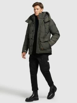 Khujo Vestes Dhiver Veste D’hiver Primero Homme Kaki -Magasin de vêtements Khujo pas cher 9450915e5ae77dd065daf59f3327a707