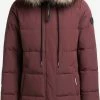 Khujo Manteaux Dhiver Manteau D’hiver Cloren Femme Rouge Foncé -Magasin de vêtements Khujo pas cher 9711ee40d2cb200f9f3f1551567957ab