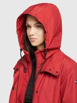 Khujo Parkas Parka Mi-saison FELINA Femme Rouge -Magasin de vêtements Khujo pas cher 97d8dfa7cb5b62f5d96aa2aa2fba65aa