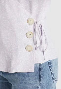 Khujo Blouses à Manches Courtes Chemisier Giovanna Femme Lilas -Magasin de vêtements Khujo pas cher 9861aa1bb024a021dc64110c151a3c22