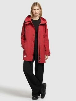 Khujo Vestes De Mi-saison Veste Mi-saison Femme Rouge -Magasin de vêtements Khujo pas cher 994ff7213d8ae602d3ca0afbc62af715