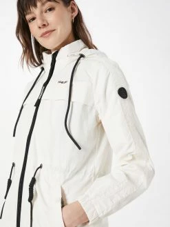 Khujo Manteaux De Mi-saison Manteau Mi-saison VOYA3 Femme Blanc -Magasin de vêtements Khujo pas cher 9aafe4b6374913b56dd8e770504de5fb