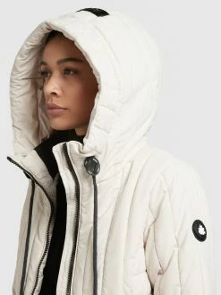 Khujo Vestes De Mi-saison Veste Mi-saison Tweety Femme Blanc Cassé -Magasin de vêtements Khujo pas cher 9cffab8bbd73a180aa61fd85a92356fa