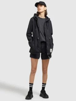 Khujo Vestes De Mi-saison Veste Mi-saison SESIA Femme Noir -Magasin de vêtements Khujo pas cher 9d0b18510acaa5b564d56439819f0f30