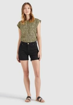 Khujo Shorts En Jean Coupe Slim Jean RIVEN Femme Noir -Magasin de vêtements Khujo pas cher 9d2f07e2b2e29ac7612f345b49226a9b