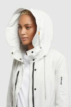 Khujo Parkas Parka Mi-saison Dayes Femme Blanc Cassé -Magasin de vêtements Khujo pas cher 9d3326badbbc80588bd25562b90656f4