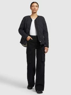 Khujo Vestes De Mi-saison Veste Mi-saison ALMA Femme Noir -Magasin de vêtements Khujo pas cher 9df471971768f3370a5137b73249a5f8