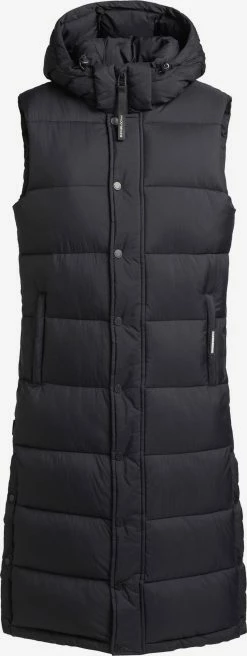 Khujo Vestes Sans Manches Gilet Magneta Femme Noir