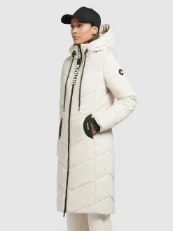 Khujo Manteaux Dhiver Manteau D’hiver Aribay 3 Femme Blanc Cassé -Magasin de vêtements Khujo pas cher 9f106ca338701f04084504a882d8e428