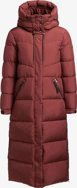 Khujo Manteaux Dhiver Manteau D’hiver Shimanta 2 Femme Rouge Rouille
