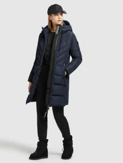 Khujo Manteaux De Mi-saison Manteau Mi-saison Mugg Femme Bleu Marine -Magasin de vêtements Khujo pas cher a136b3e32309828d106c0ed0f5bfb2c8