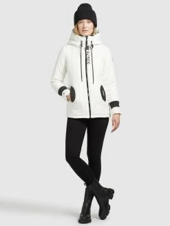 Khujo Vestes Dhiver Veste D’hiver Femme Blanc -Magasin de vêtements Khujo pas cher a1f5e631c8e85dde975797c73ea090da