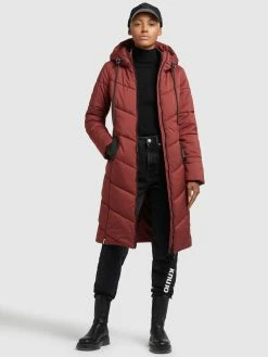 Khujo Manteaux De Mi-saison Manteau Mi-saison Aribay Femme Rouge Rouille -Magasin de vêtements Khujo pas cher a2e8af104452cc5d2b34a97c5d81c0f5