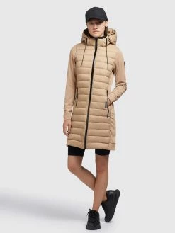 Khujo Manteaux Dhiver Manteau D’hiver RUTH MATT Femme Beige -Magasin de vêtements Khujo pas cher a591c186df15bb1dd69d08c2f89a02f9