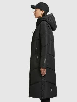 Khujo Manteaux De Mi-saison Manteau Mi-saison Sonje3 Femme Noir -Magasin de vêtements Khujo pas cher a6e82ec58b6325984839f5b99a7cd073