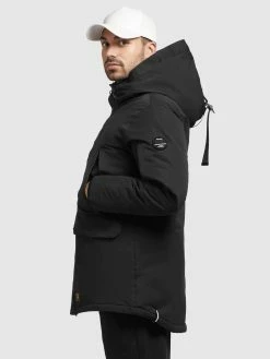 Khujo Vestes Dhiver Veste D’hiver Bates Homme Noir -Magasin de vêtements Khujo pas cher a7c680c351720043661a469ee4d721c1