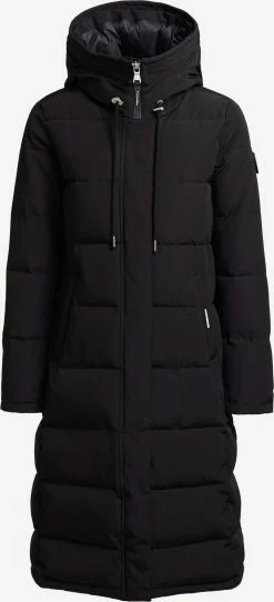 Khujo Manteaux Dhiver Manteau D’hiver Rugg Femme Noir