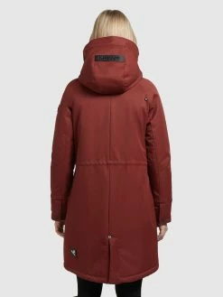 Khujo Parkas Parka Mi-saison Femme Rouge Rouille -Magasin de vêtements Khujo pas cher aae34fa000e1719f6ff3d7ed57fc74ac