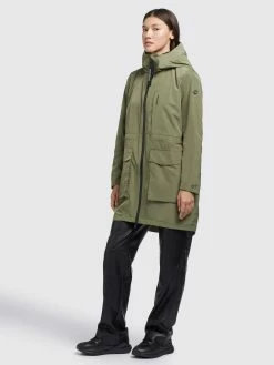 Khujo Manteaux De Mi-saison Manteau Mi-saison Ging Femme Olive -Magasin de vêtements Khujo pas cher ab21f8779e8e49436d2647ee32cc0c75