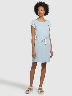 Khujo Robes Dété Robe D’été HEDIYE Femme Bleu -Magasin de vêtements Khujo pas cher abdbc2f7d79b02e04a3ddb2b4d09d423