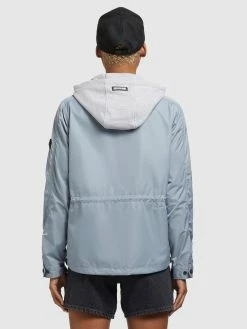 Khujo Vestes De Mi-saison Veste Mi-saison FLAMES Femme Bleu Clair -Magasin de vêtements Khujo pas cher ad127c1298b439d03f4fee518eb51c90