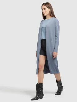 Khujo Gilets Cardigan Elina Femme Bleu -Magasin de vêtements Khujo pas cher aef5d483801b54af8aa656c097d6cc5d