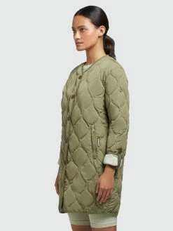 Khujo Manteaux De Mi-saison Manteau Mi-saison Sira Femme Olive -Magasin de vêtements Khujo pas cher b1b3a50bad70e1c3c8e6b7950685476e